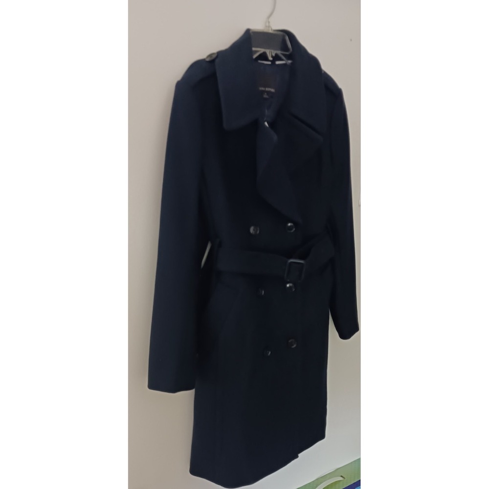 Women's Banana Republic Coat Size Small(4-6) New With Tags Navy, Wool, Lined